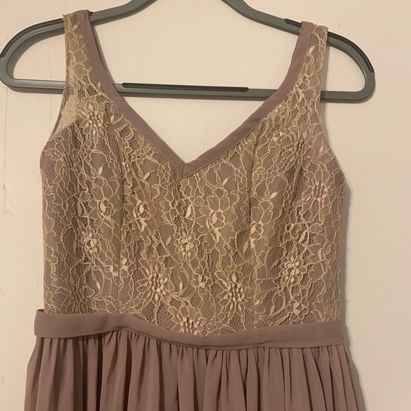 JJs house light purple size 6 black tie dress - Picture 3 of 6